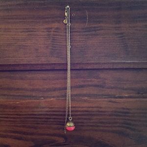 Madewell Pink Goldtone Ball Locket